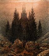 Caspar David Friedrich The Cross in the Mountains oil painting artist
